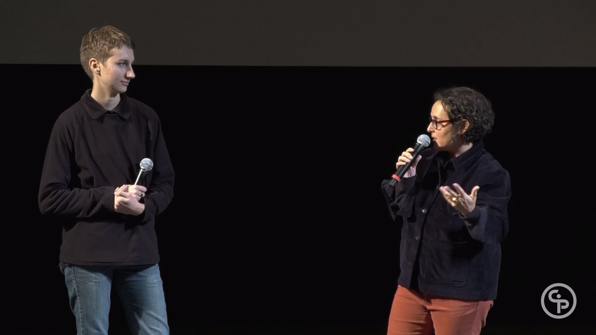 Still from Q&A with Gabriella Coleman - HAK_MTL