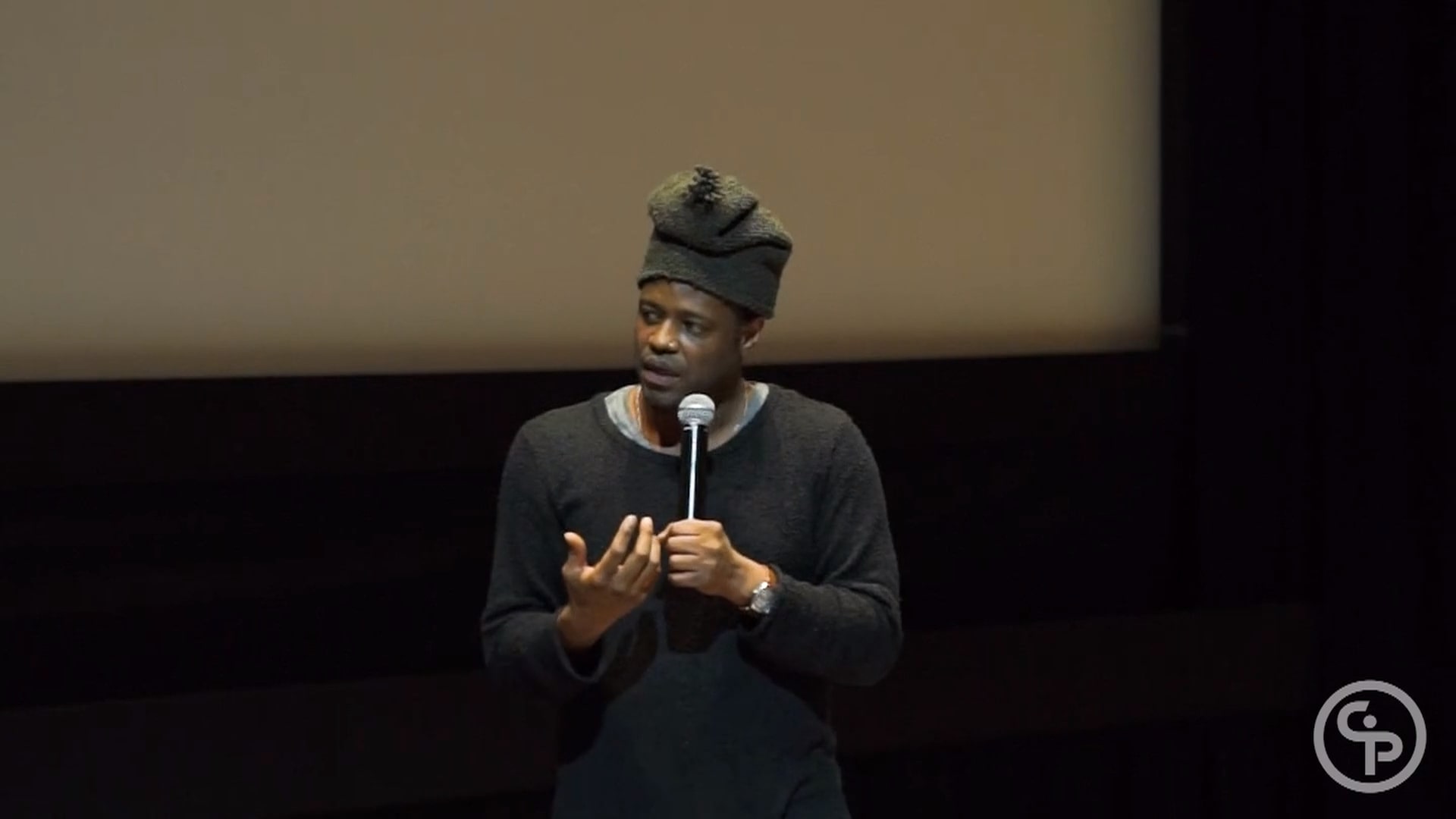 Still from Q&A with Charles Officer, director of UNARMED VERSES