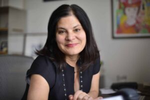 Headshot of Bonni Cohen, documentary filmmaker and director